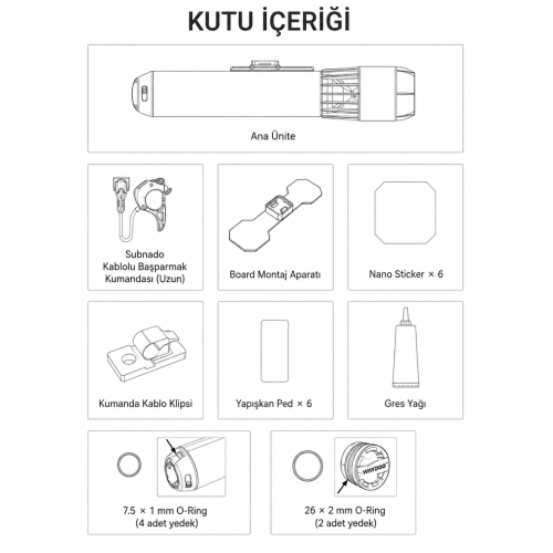 Waydoo Subnado SUP Kit Elektrikli Deniz Scooterı